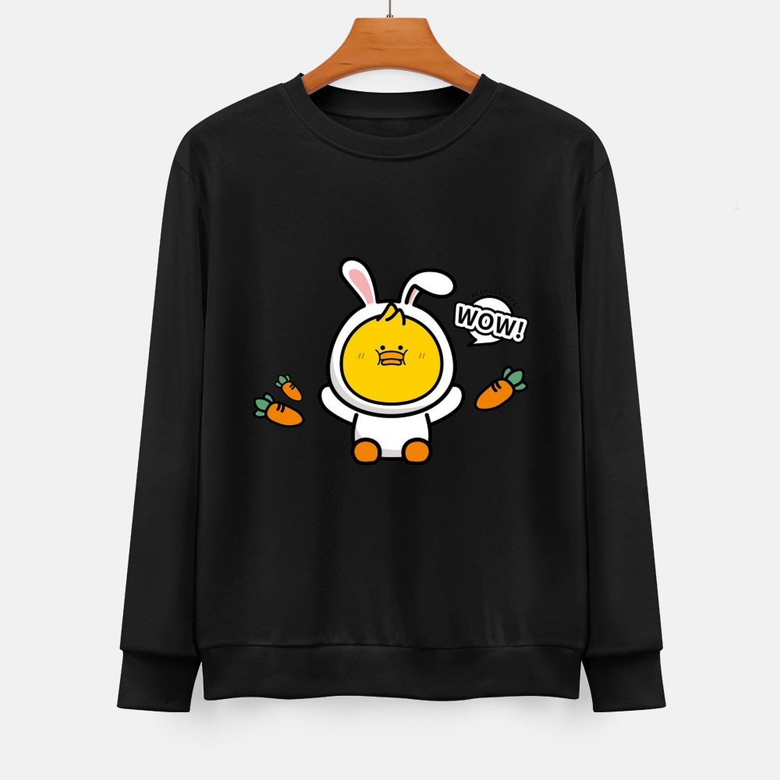 Front Patterned Long Sleeve TopDurable PureStyle